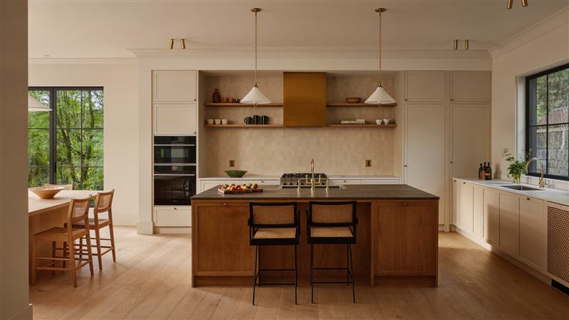 Finished open-plan kitchen renovation